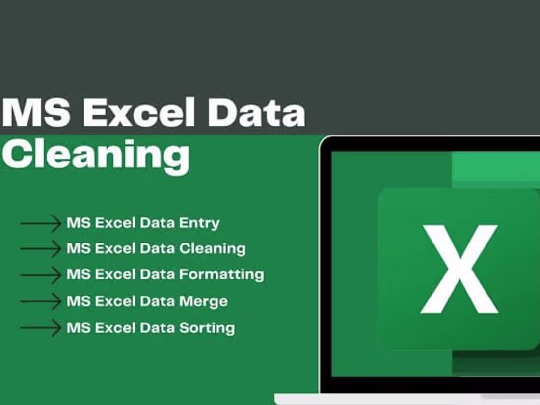 Cover image for I will data cleaning expert 24x7 accurate and fast services.