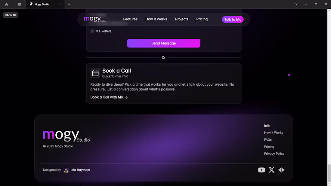 Cover image for New footer design for my website! What do you think?