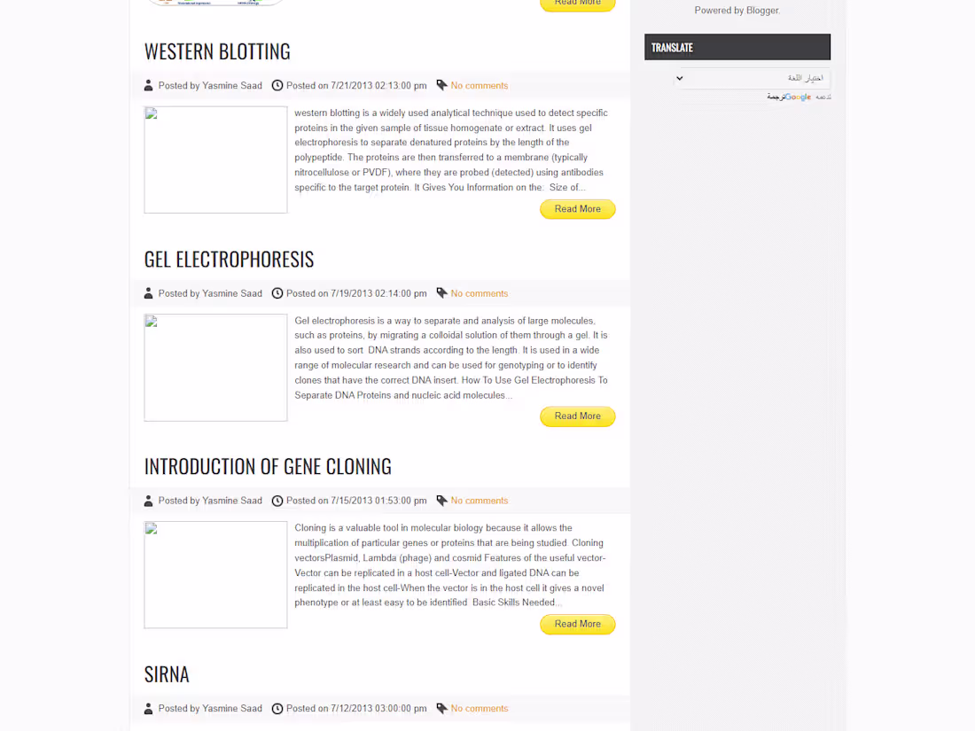 Cover image for Scientific Blog