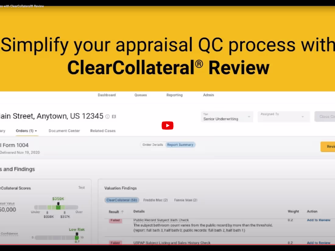 Cover image for Clear Collateral Review Platform