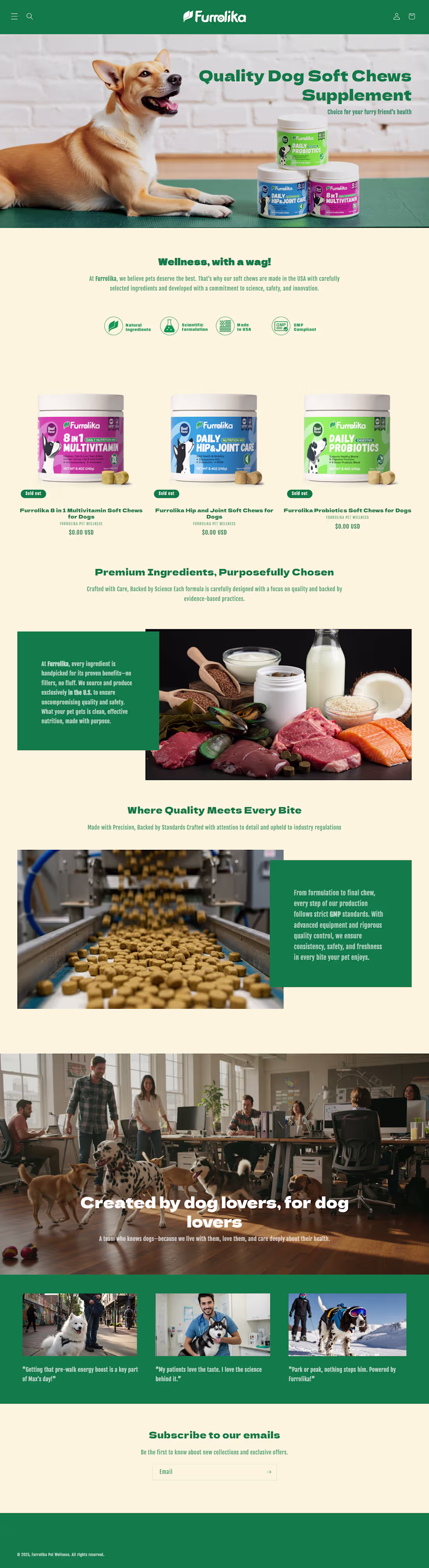 Cover image for Furrolika Shopify Store Design & Development