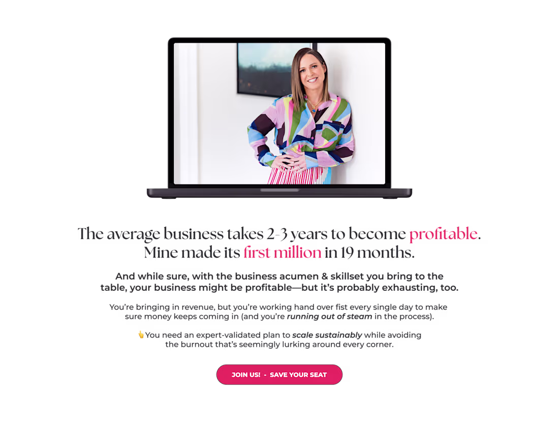 Cover image for Landing Page Design for Build Grow Scale Accelerator