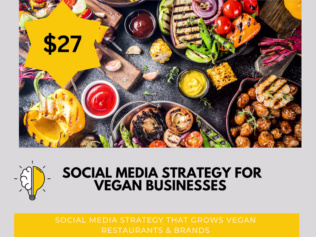 Cover image for Vegan Social Media Micro Service Package (24 Hour Delivery)