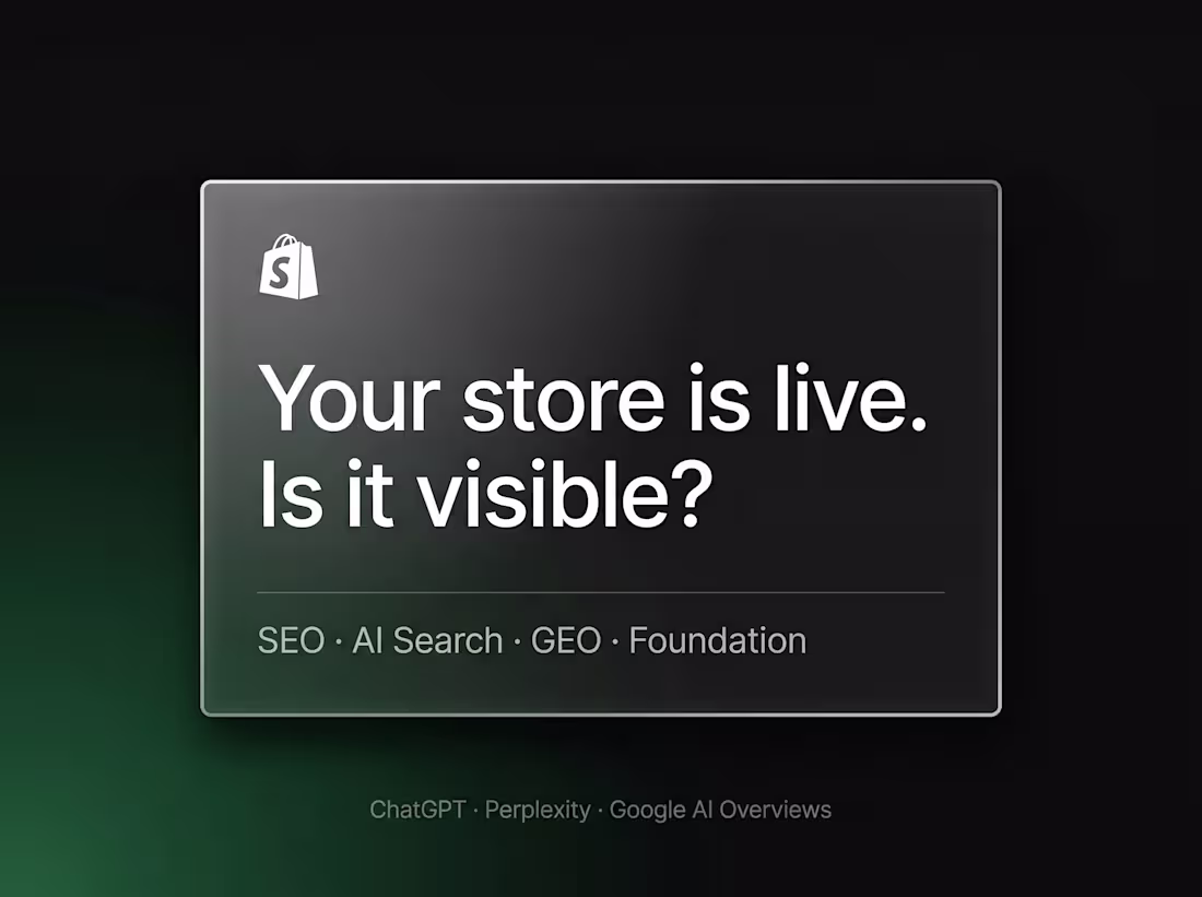 Cover image for Shopify SEO & AI Search Foundation