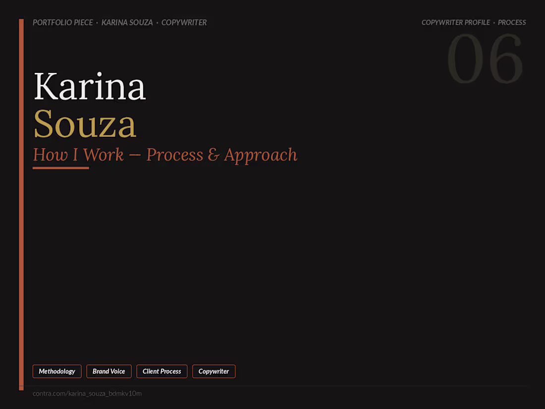 Cover image for How I Work - Copywriter