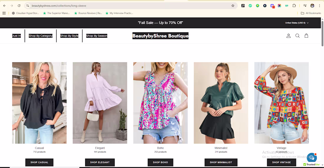 Cover image for A shopify website with ecommerce