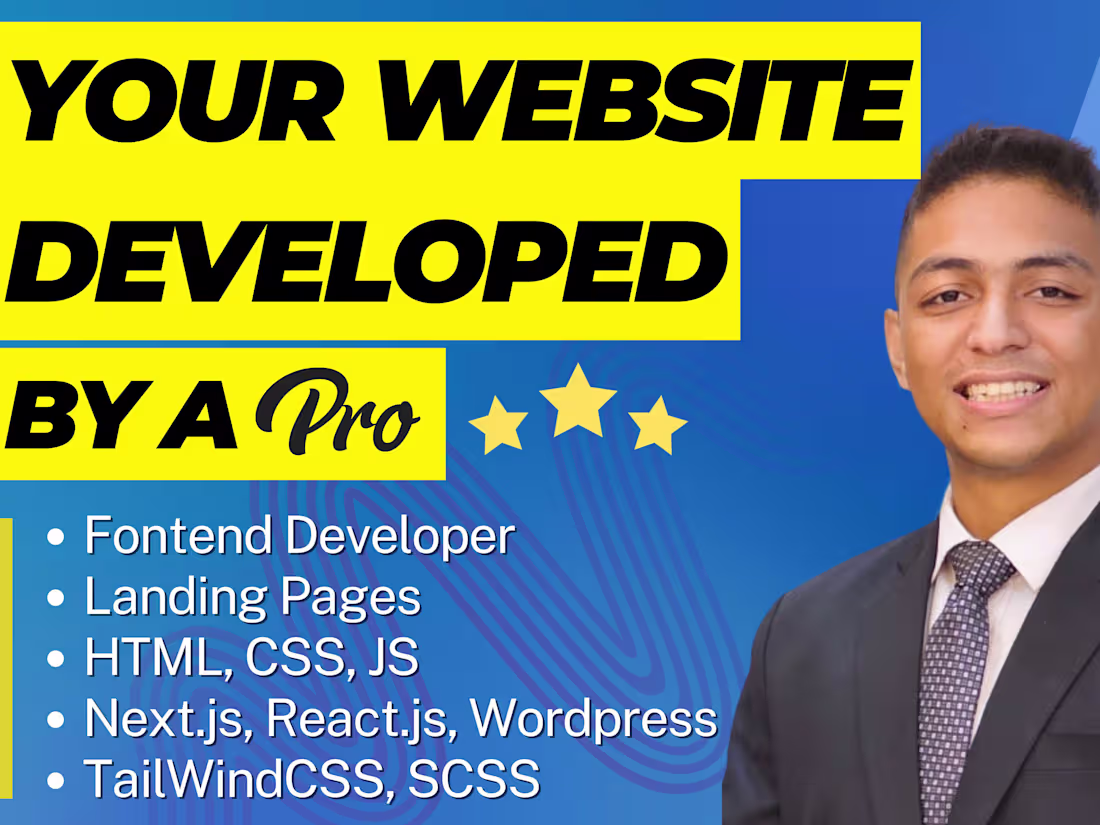 Cover image for 🚀 I will develop you a stunning modern website 🚀 