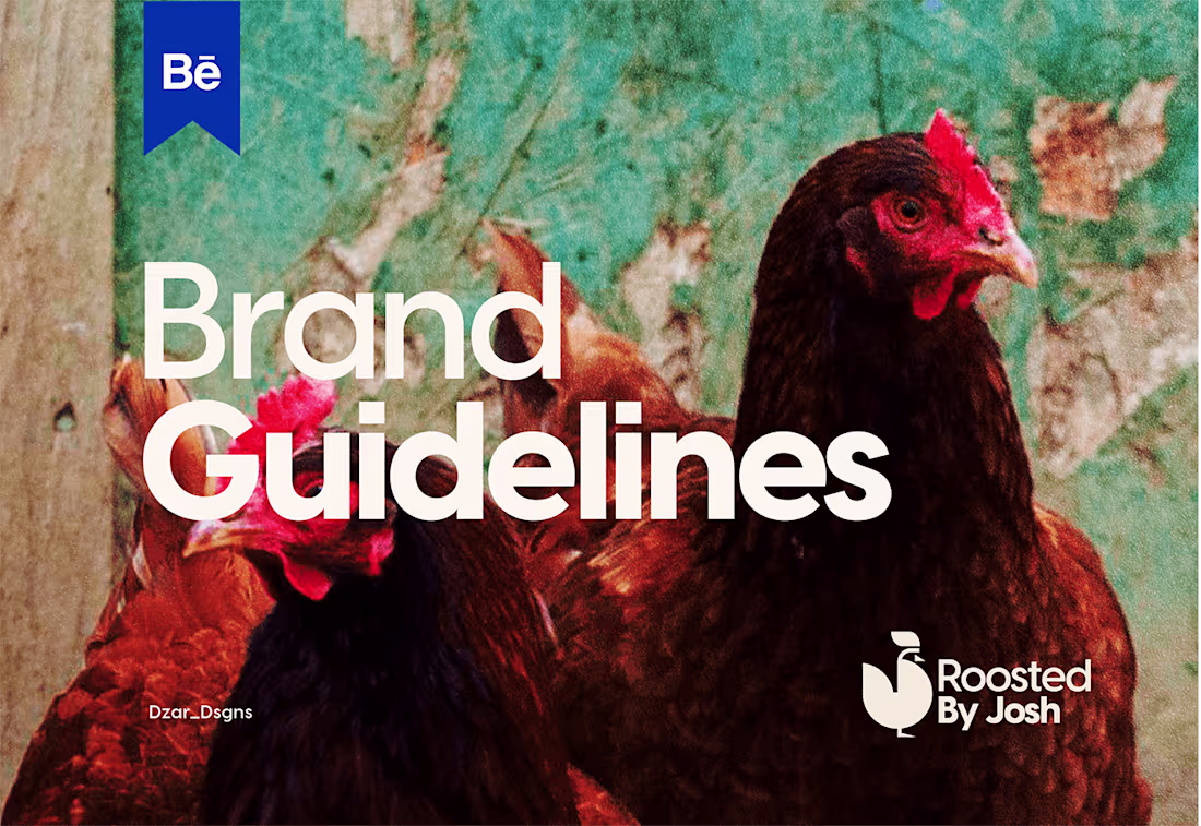 Cover image for Brand identity design for ROOSTED BY JOSH :: Behance