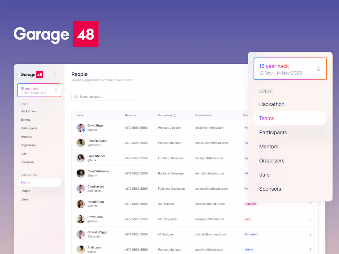 Cover image for Garage48 is a hackathon event