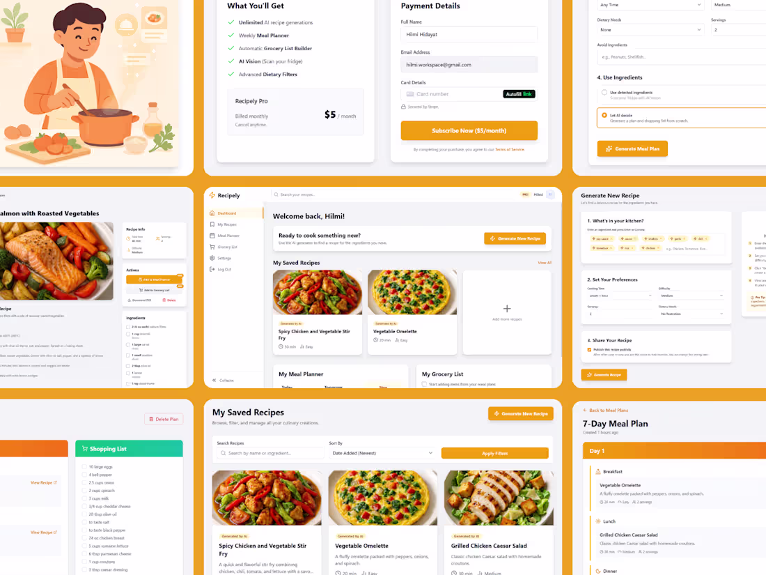 Cover image for AI Recipe Generator Web App