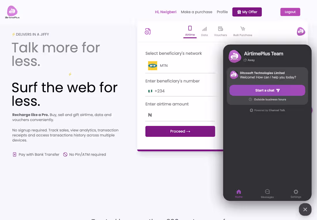 Cover image for Airtimeplus-Beta