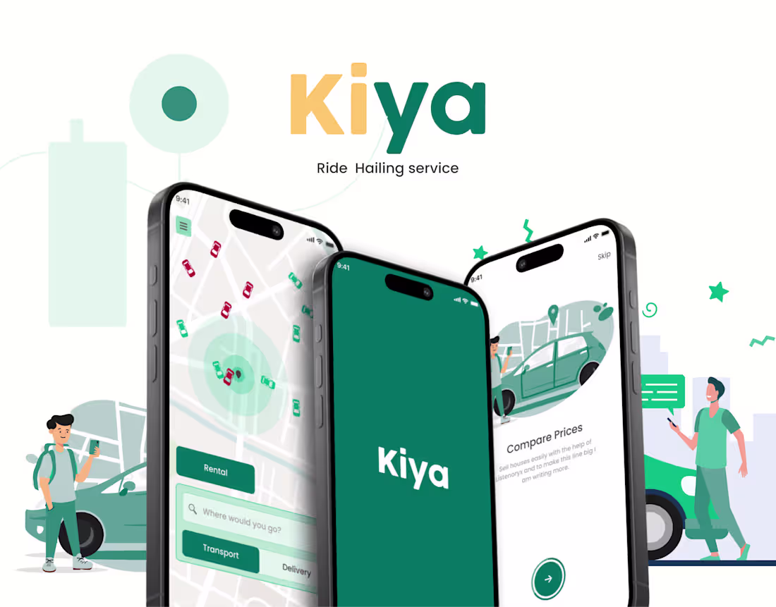 Cover image for KIYA: Ride-Hailing App in progress