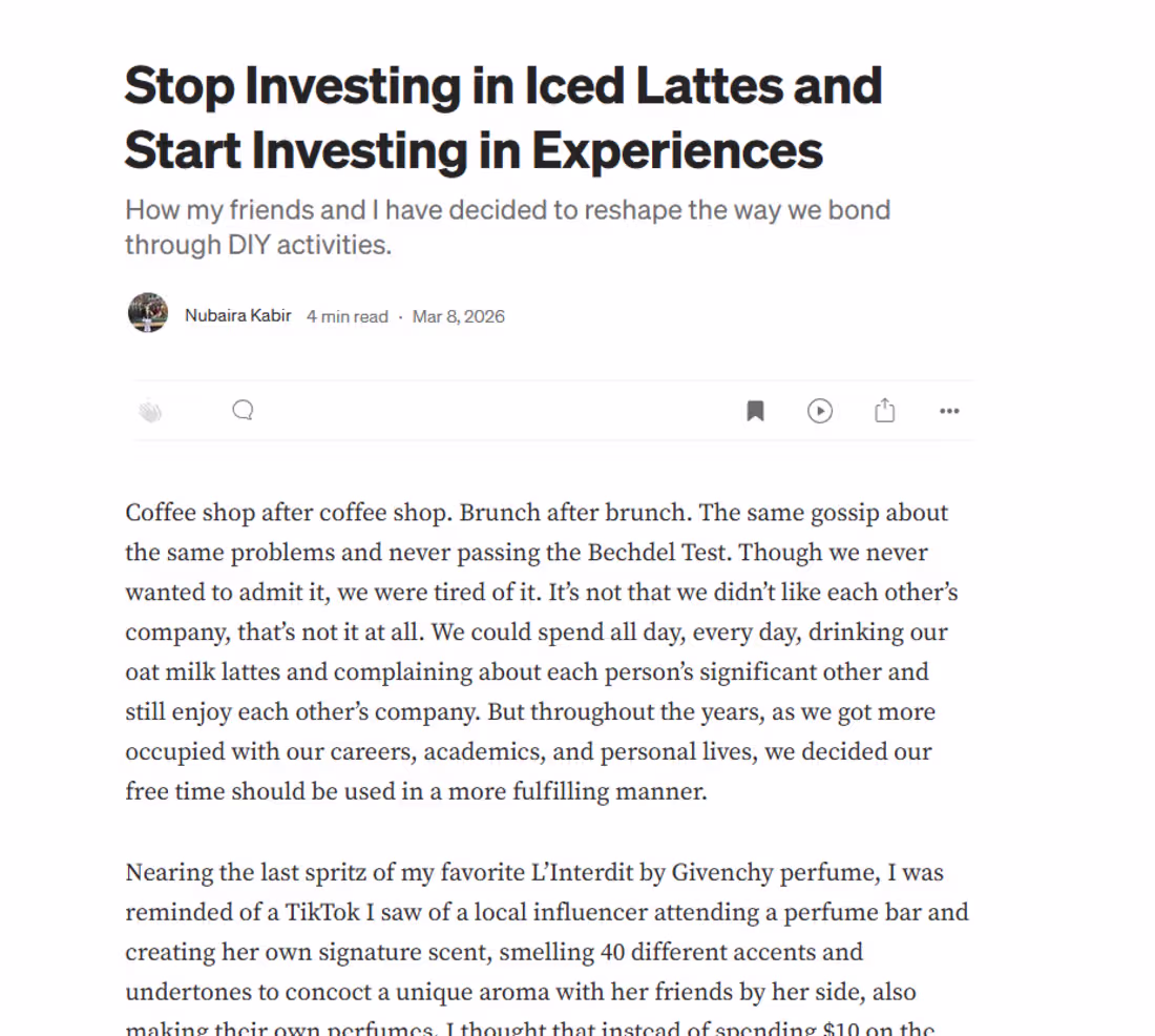 Cover image for Medium Article -- Stop Investing