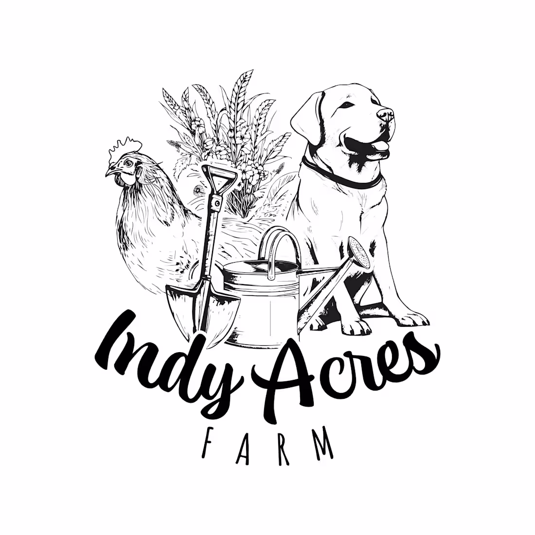 Cover image for Indy Acres - Farm Logo