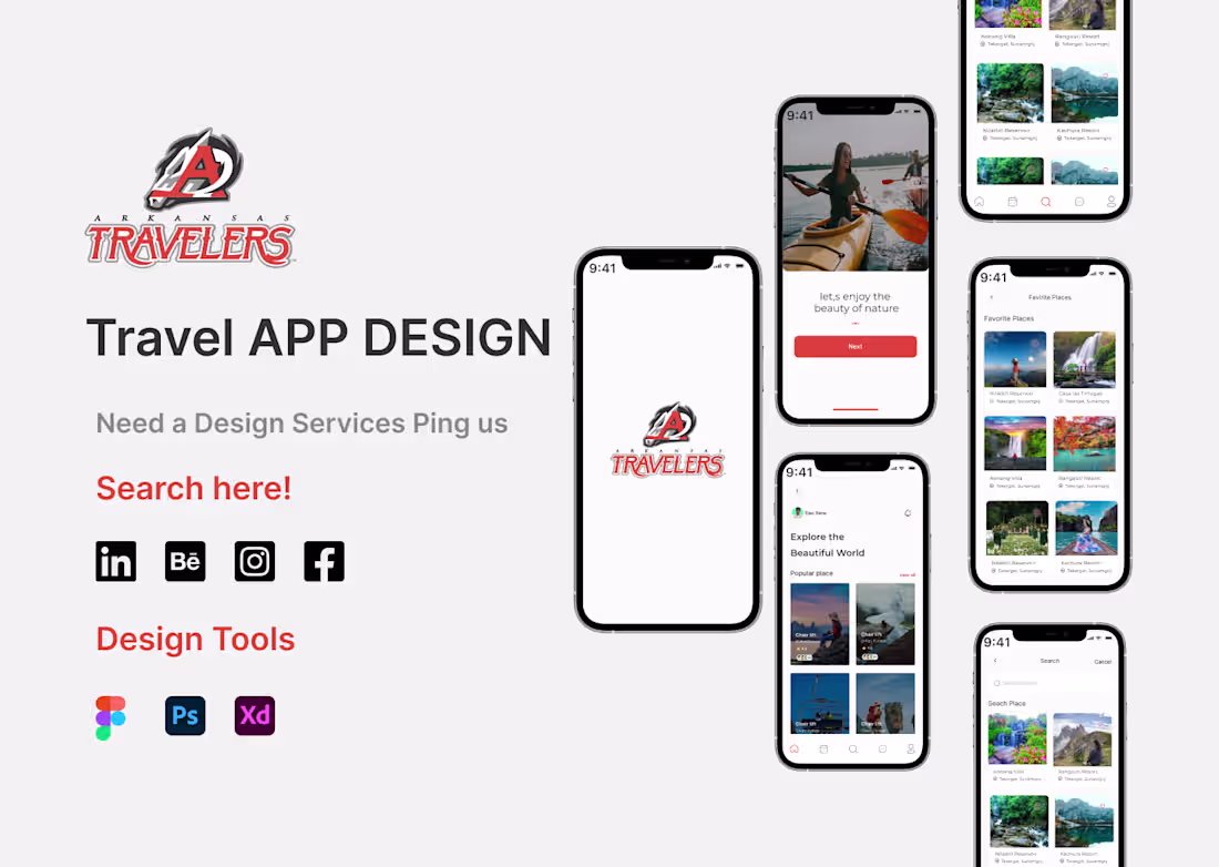 Cover image for TRAVEL APP UI DESIGN