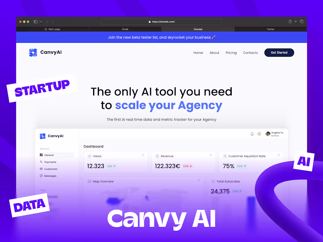 Cover image for CanvyAI | Scaling Agencies with Data & AI