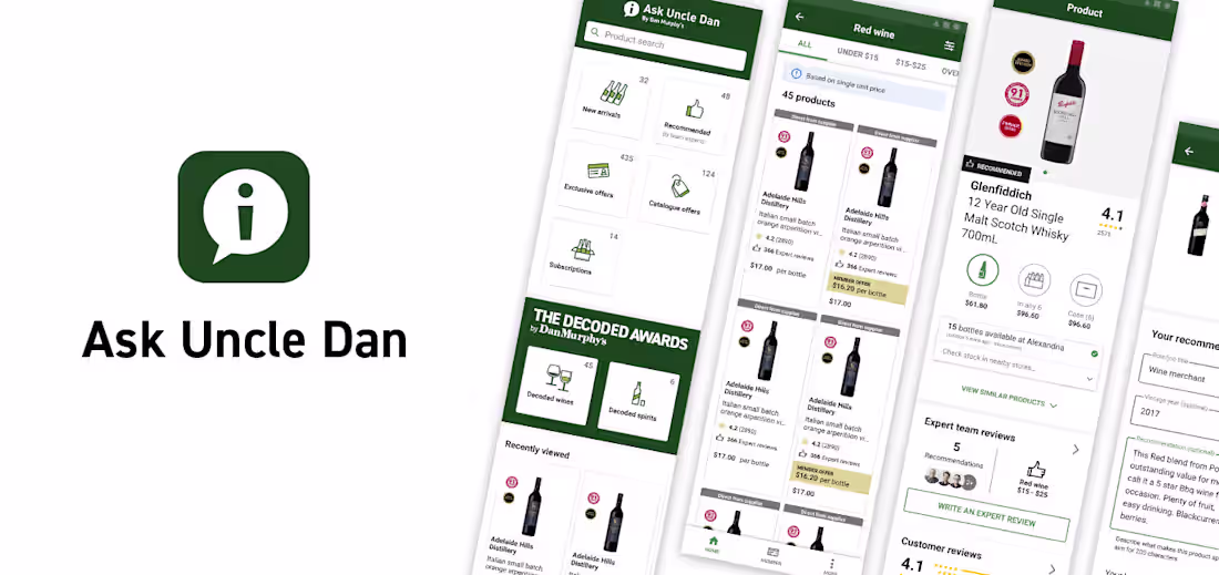 Cover image for Ask Uncle Dan App (Dan Murphys Store App)