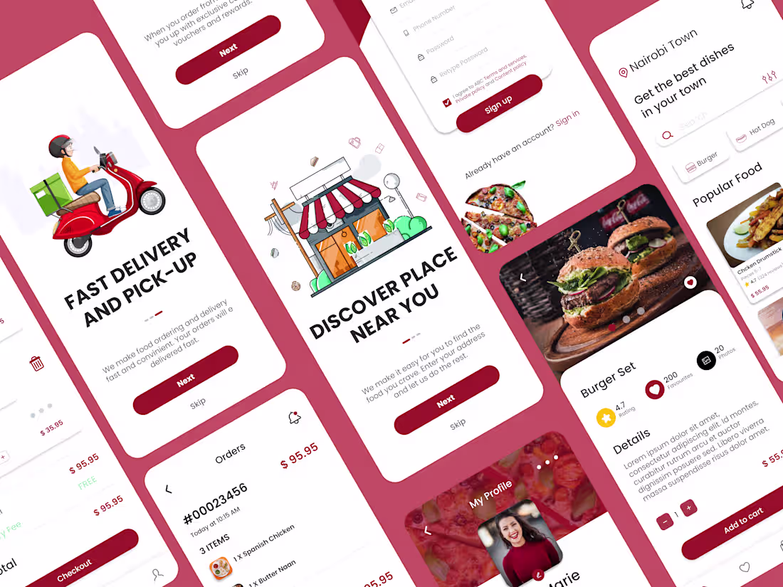 Cover image for Food Delivery APP UI design