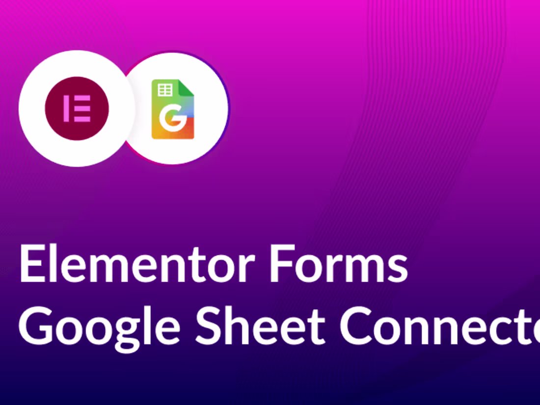 Cover image for Elementor Google sheet connector