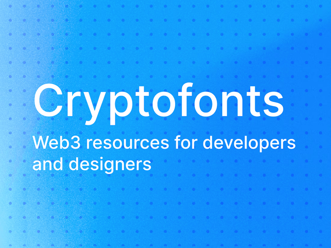 Cover image for Cryptofonts Web3 Token API