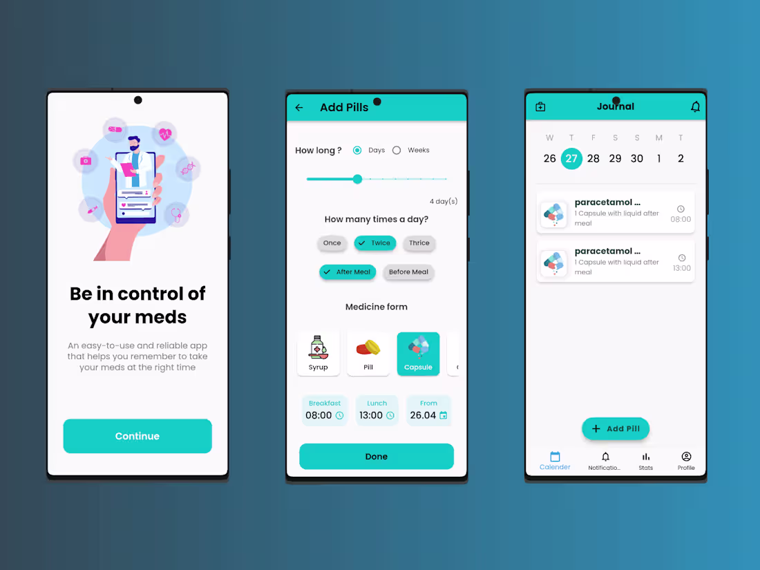 Cover image for MediMate - a Medicine Tracking App