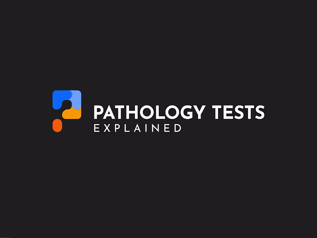 Cover image for Pathology Tests Explained - Logo Design