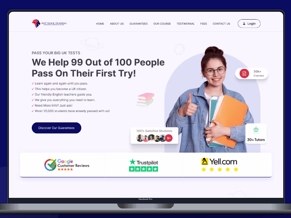 Cover image for Fast Track Training offers online