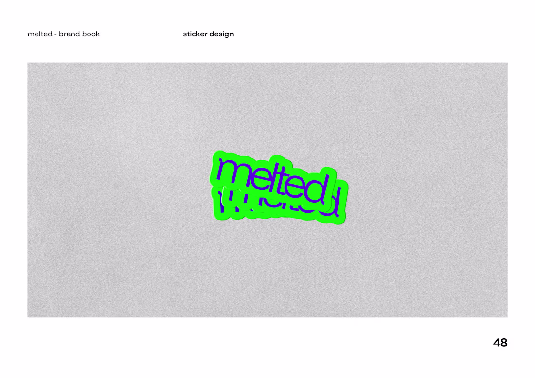 Cover image for Melted - A Skincare brand (Brand Book)