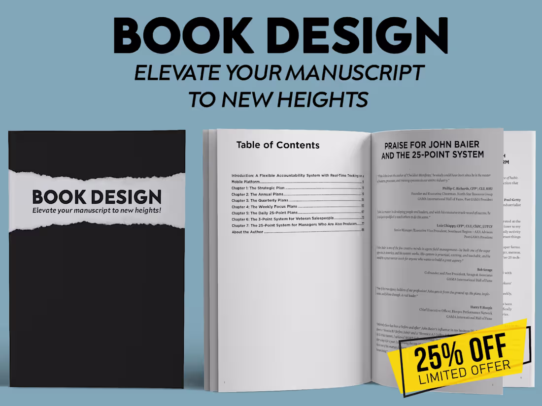 Cover image for Professional Book Design and Typesetting Services