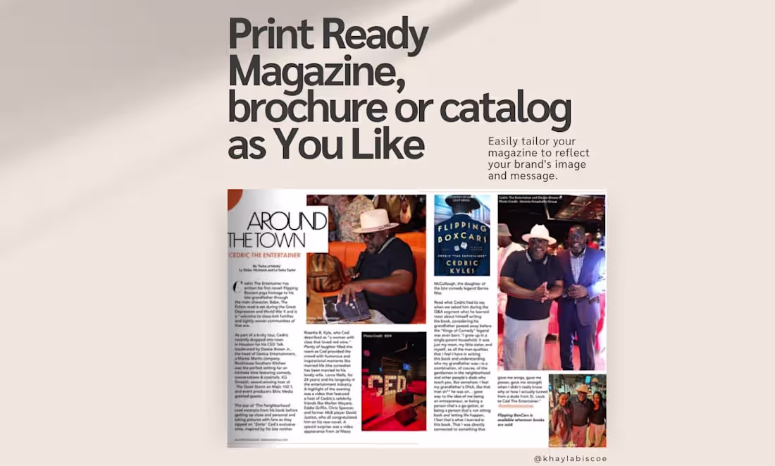 Cover image for I will design an exceptional magazine for you 