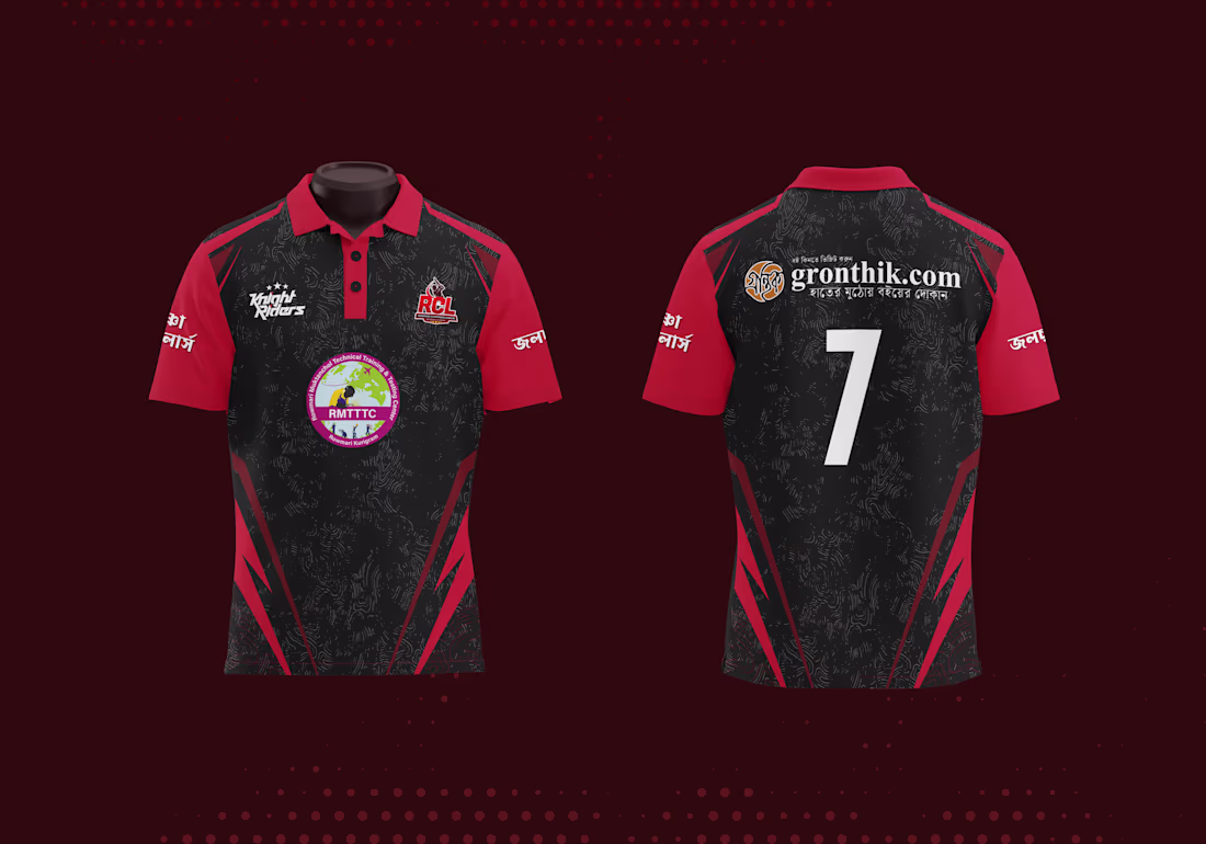 Cover image for Designed a cricket team jersey