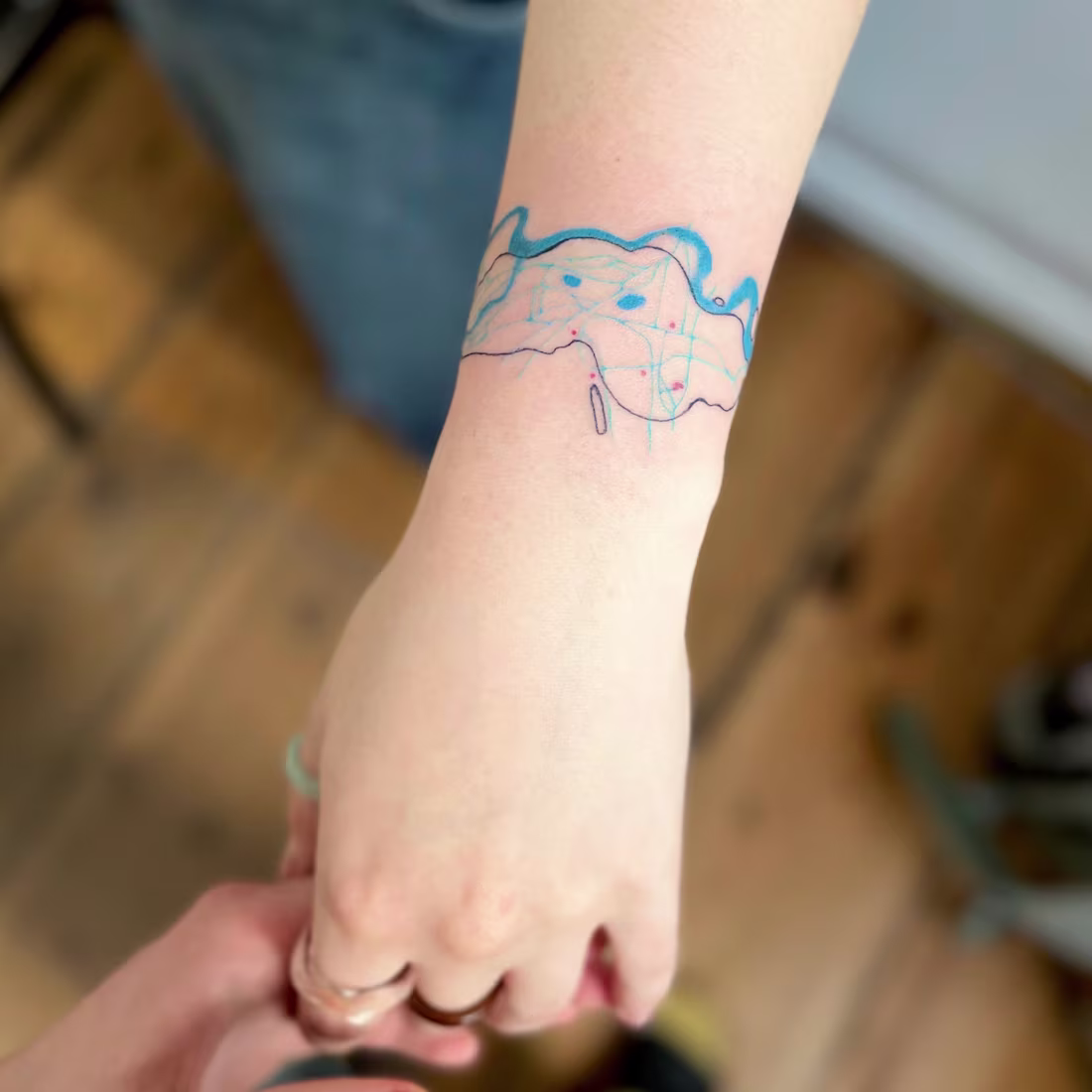 Cover image for Tattoo — Map of a Beloved City A personal tattoo I designed ...