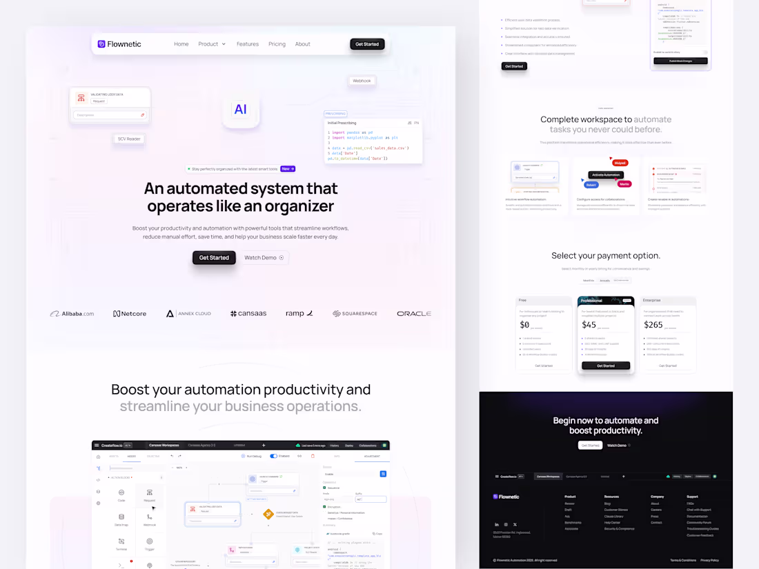 Cover image for Automation SaaS Landing Page