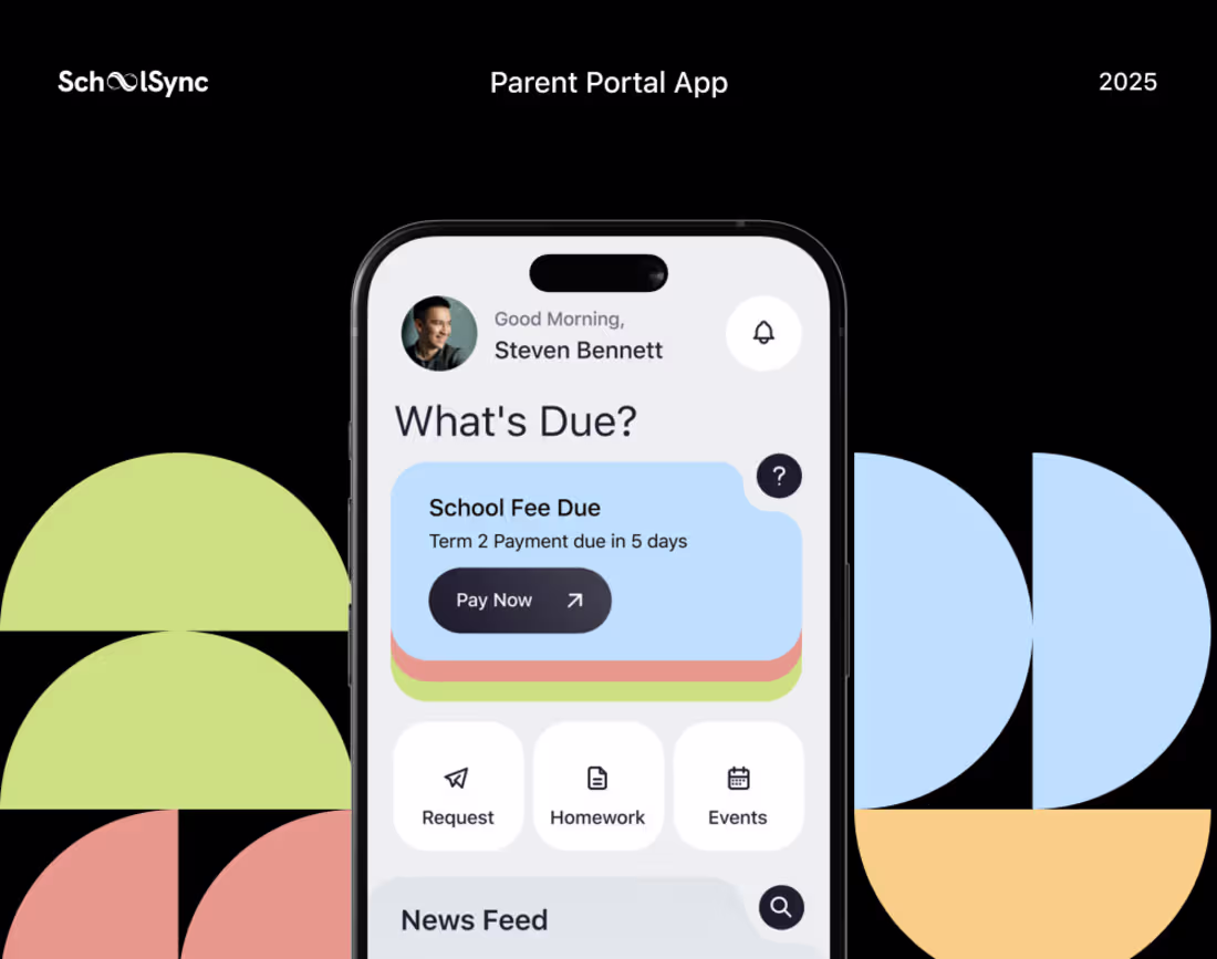 Cover image for SchoolSync — Parent Portal Mobile App