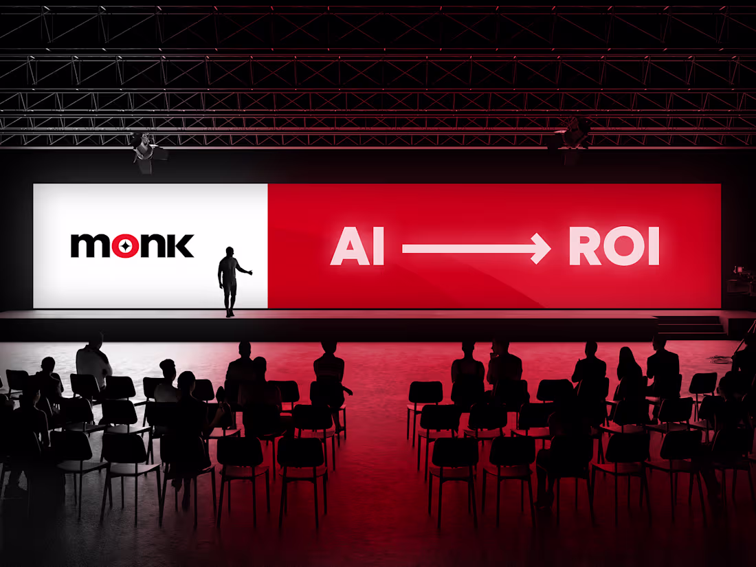 Cover image for Pitch deck design for Monk AI