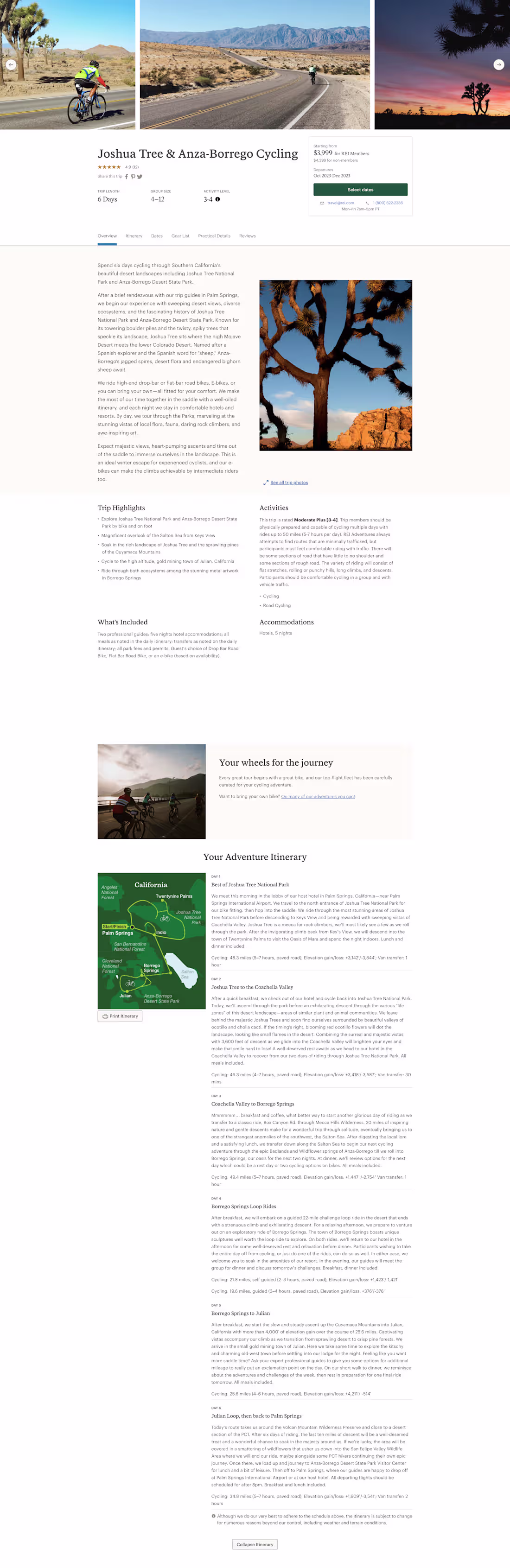 Cover image for Landing Page: REI Adventures