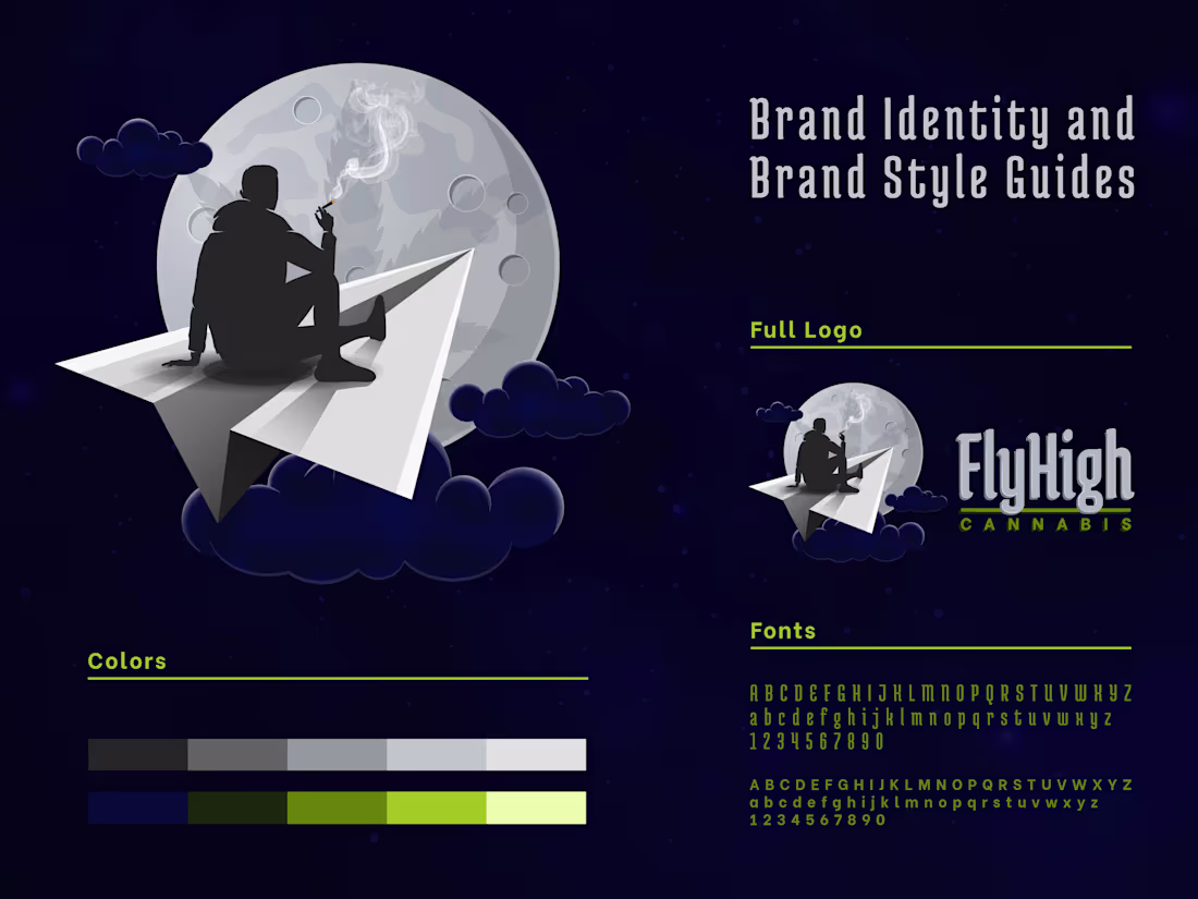 Cover image for FlyHigh - Brand Identity and Brand Style Guides