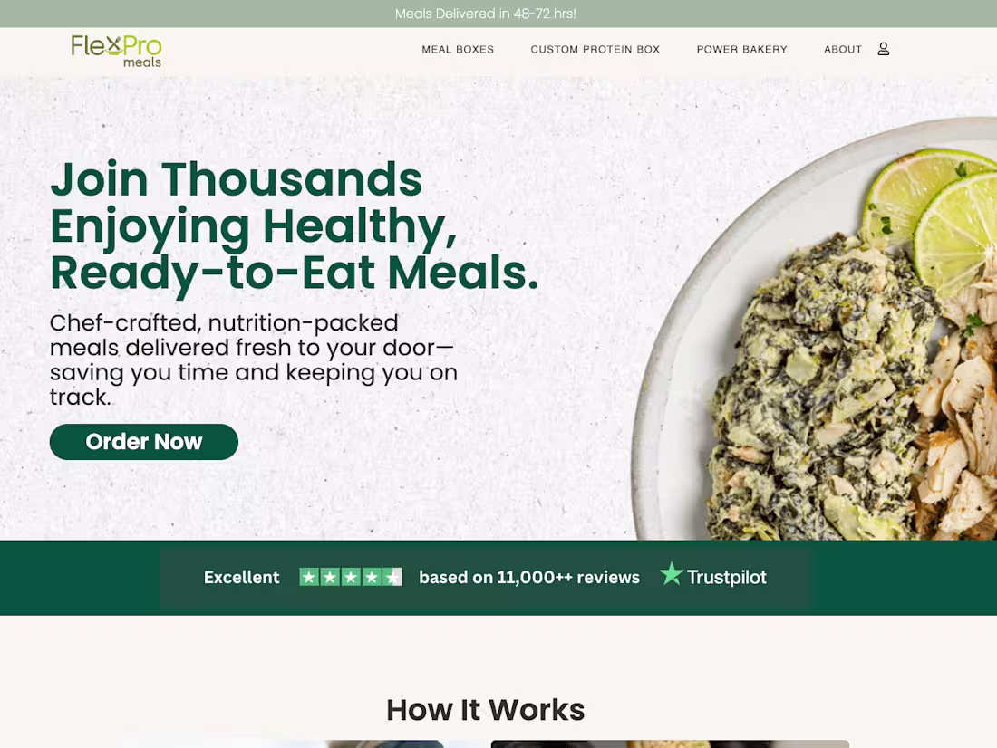 Cover image for FlexPro Meals - Great Tasting Healthy Meals to Your Doorstep!