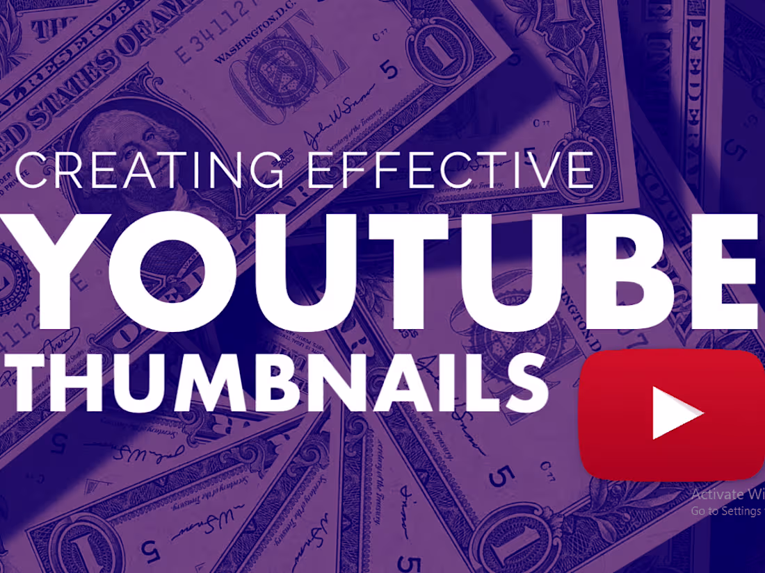 Cover image for YOUTUBE THUMBNAIL DESIGN