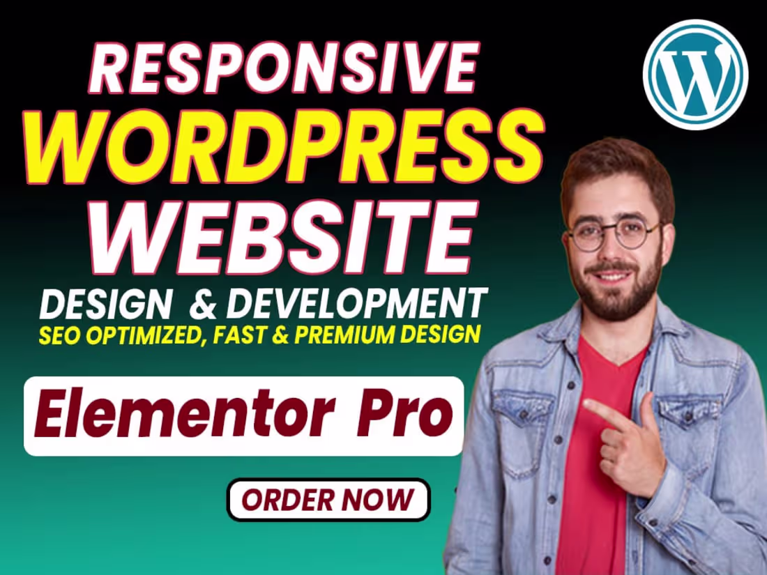 Cover image for Professional WordPress Website Design with Elementor Pro & Astra