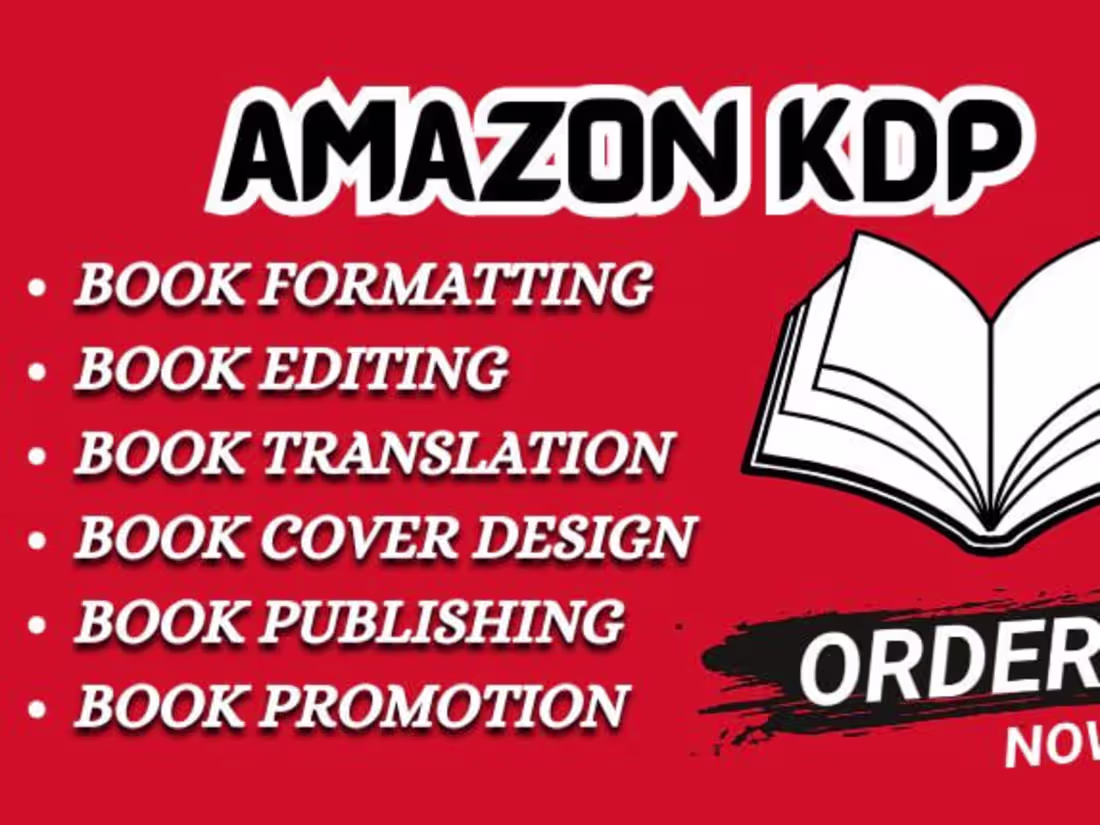 Cover image for I will format your book for Amazon KDP using Canva