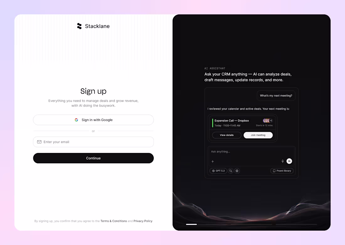 Cover image for Sign Up screen designed for