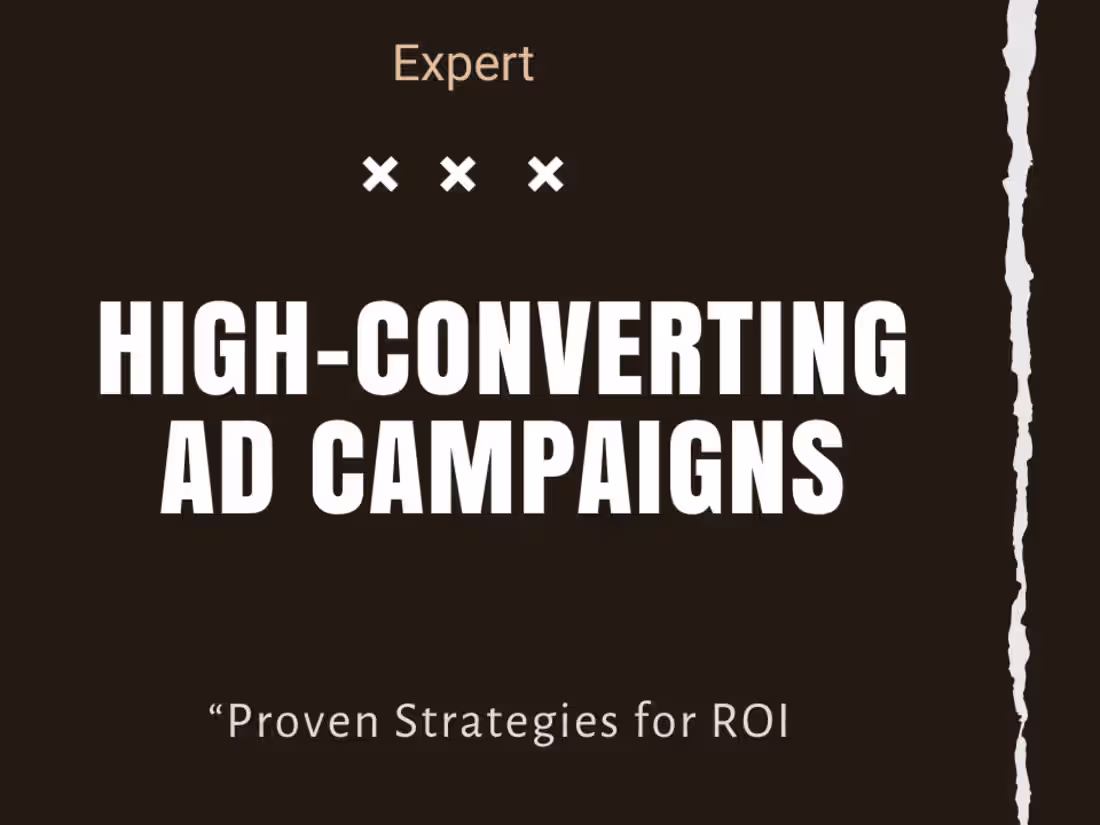 Cover image for I will Create high converting ad campaigns