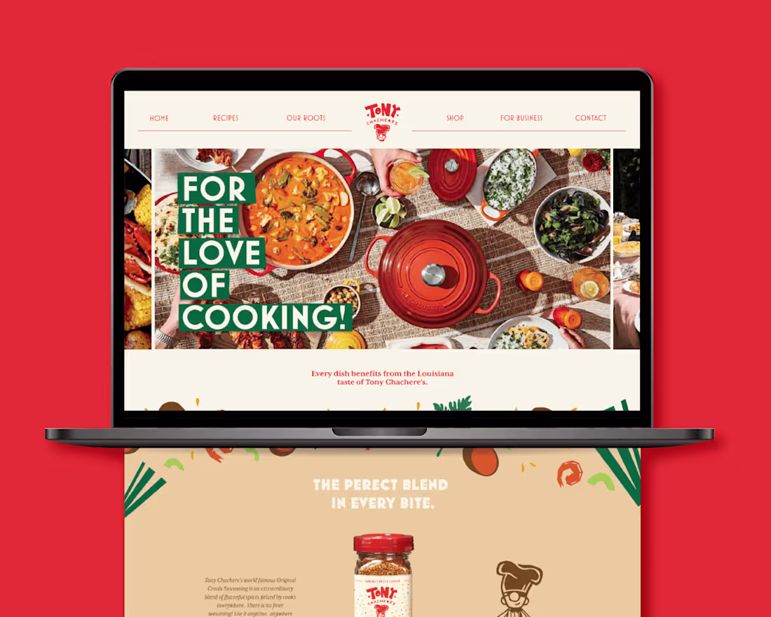 Cover image for Tony Chachere Rebrand