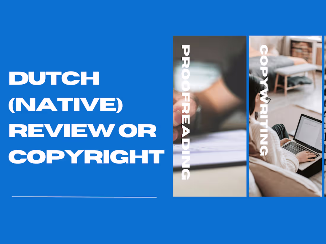 Cover image for Dutch Proofreading: Elevate Your Texts to Professional Standards