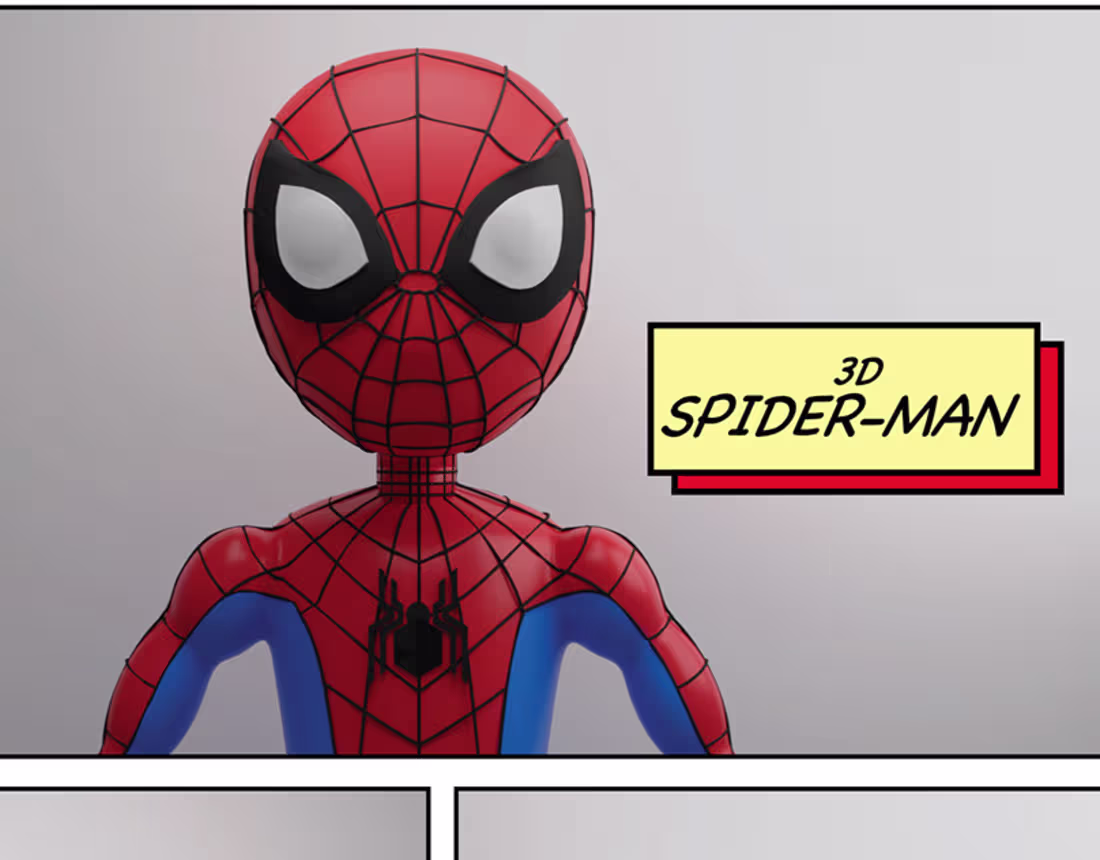 Cover image for 3D Modeled Spider-Man :: Behance