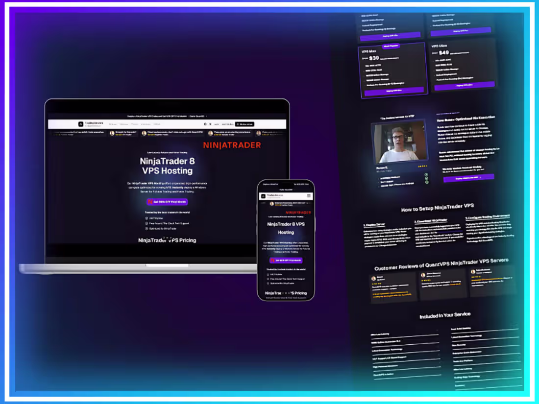 Cover image for NinjaTrader 8 - Brand Website