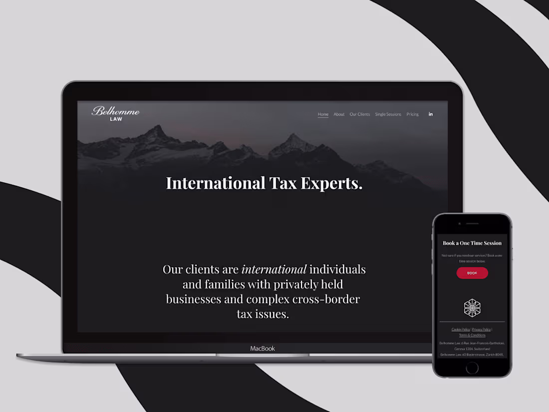 Cover image for Belhomme Law Website