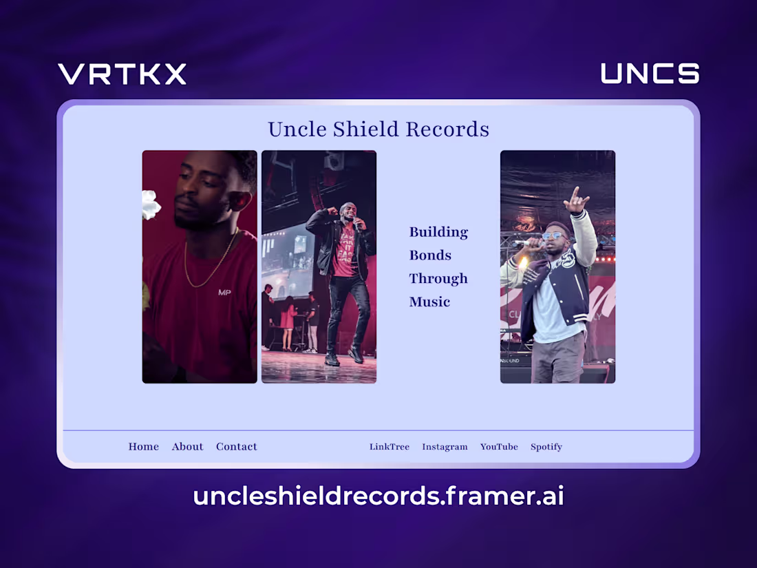 Cover image for Branded Landing Page ✦ UNCS 🔹 Canadian Music Production Studio