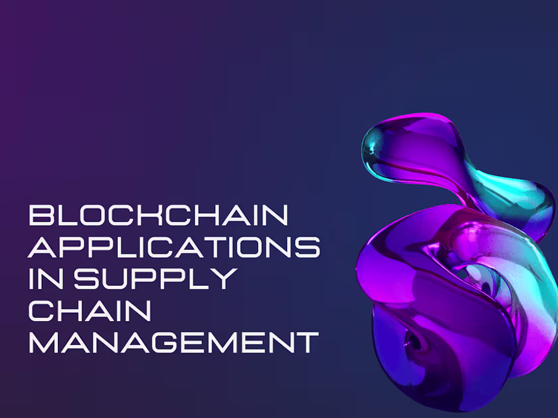 Cover image for Blockchain Applications in Supply Chain Management: Transforming